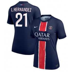 Paris Saint-Germain Lucas Hernandez #21 Replika Hjemmebanetrøje Dame 2024-25 Kortærmet